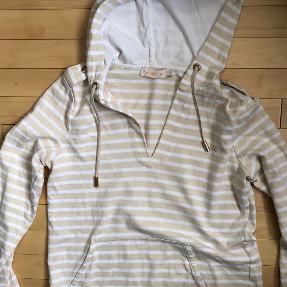 Tory Burch stripe hoodie